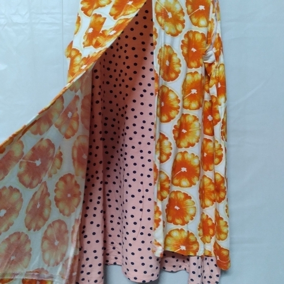 Anthropologie Porridge Orange Polka Dot Swing Tank Trapeze - Picture 6 of 9
